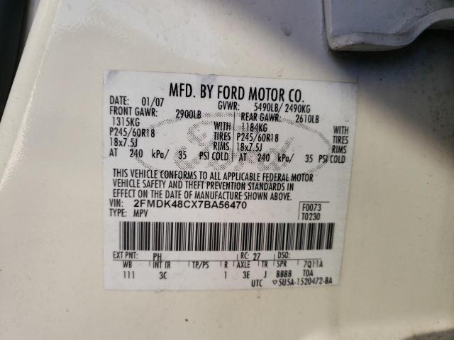 Photo 12 VIN: 2FMDK48CX7BA56470 - FORD EDGE 