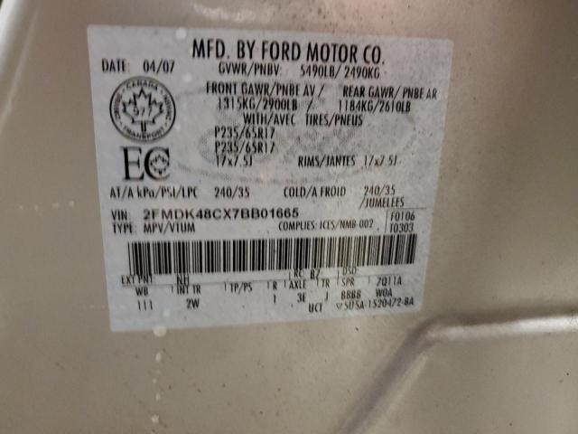 Photo 11 VIN: 2FMDK48CX7BB01665 - FORD EDGE 