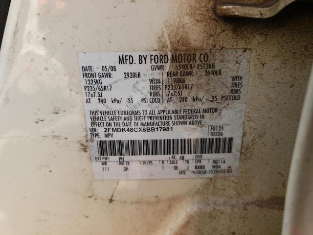 Photo 12 VIN: 2FMDK48CX8BB17981 - FORD EDGE 