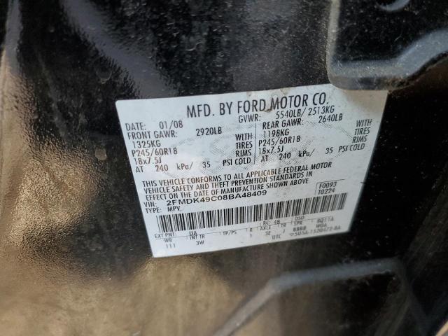 Photo 11 VIN: 2FMDK49C08BA48409 - FORD EDGE LIMIT 