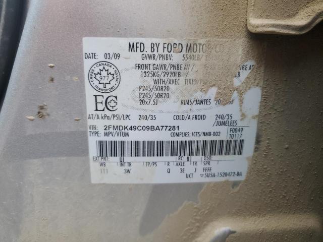 Photo 12 VIN: 2FMDK49C09BA77281 - FORD EDGE 