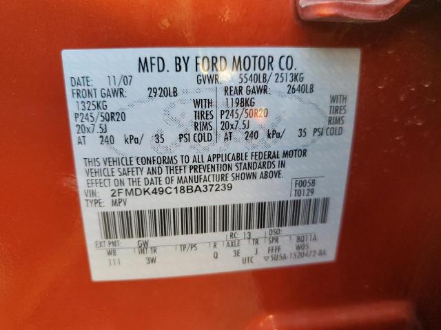 Photo 13 VIN: 2FMDK49C18BA37239 - FORD EDGE LIMIT 