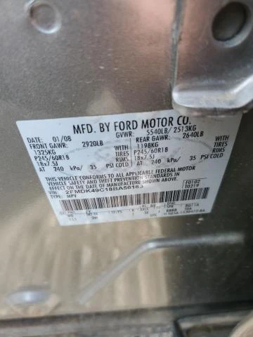 Photo 11 VIN: 2FMDK49C18BA56163 - FORD EDGE LIMIT 