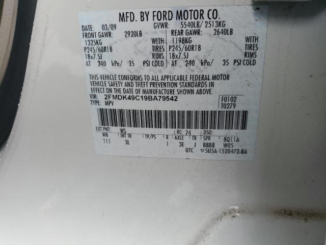 Photo 13 VIN: 2FMDK49C19BA79542 - FORD EDGE LIMIT 