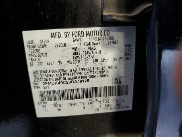 Photo 11 VIN: 2FMDK49C28BA49125 - FORD EDGE 