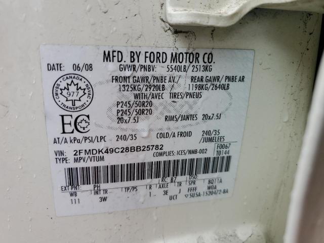 Photo 12 VIN: 2FMDK49C28BB25782 - FORD EDGE 