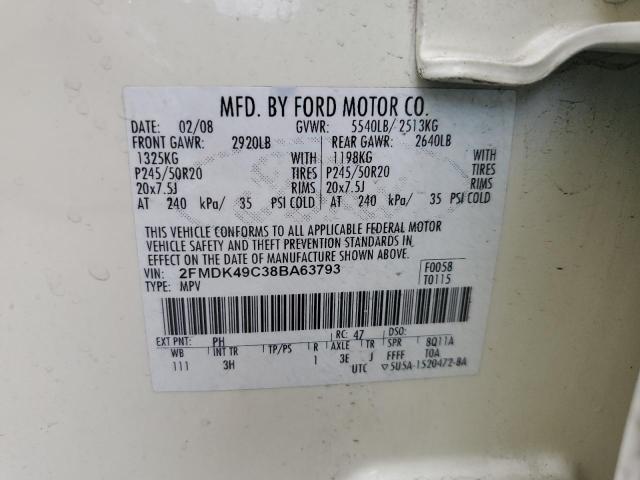 Photo 11 VIN: 2FMDK49C38BA63793 - FORD EDGE 