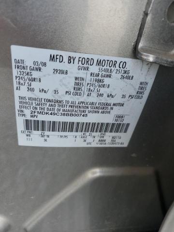 Photo 11 VIN: 2FMDK49C38BB00745 - FORD EDGE LIMIT 