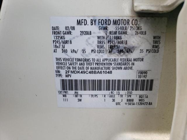 Photo 12 VIN: 2FMDK49C48BA61048 - FORD EDGE 