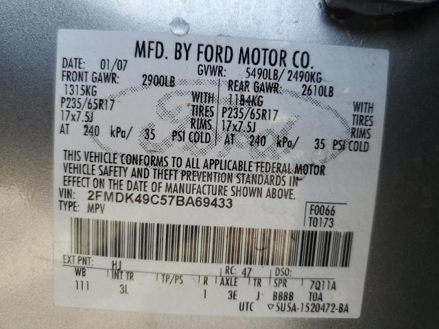 Photo 12 VIN: 2FMDK49C57BA69433 - FORD EDGE 