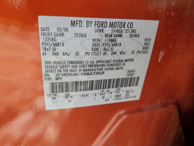 Photo 12 VIN: 2FMDK49C68BA72925 - FORD EDGE LIMIT 