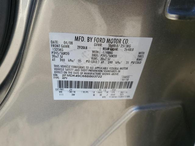 Photo 11 VIN: 2FMDK49C68BB03722 - FORD EDGE LIMIT 