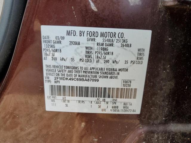 Photo 11 VIN: 2FMDK49C69BA87099 - FORD EDGE 