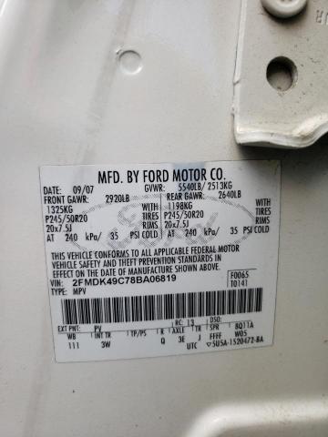 Photo 12 VIN: 2FMDK49C78BA06819 - FORD EDGE 