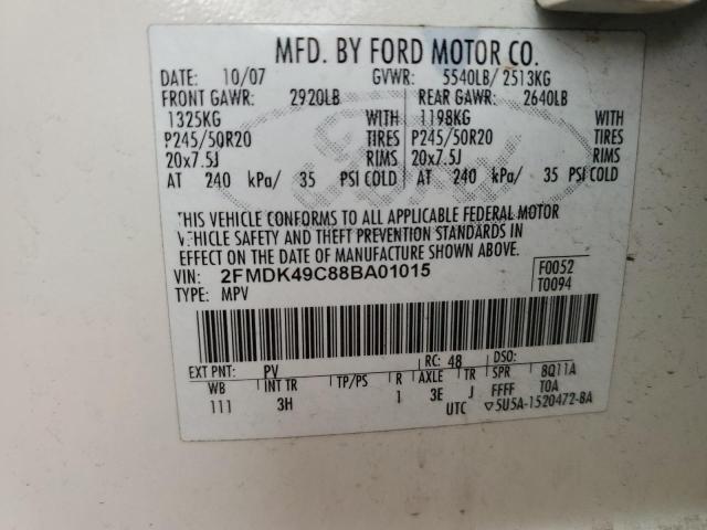 Photo 11 VIN: 2FMDK49C88BA01015 - FORD EDGE 