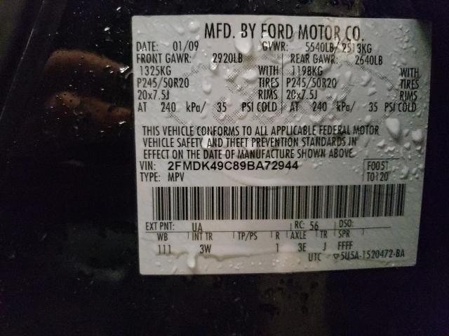 Photo 9 VIN: 2FMDK49C89BA72944 - FORD EDGE LIMIT 