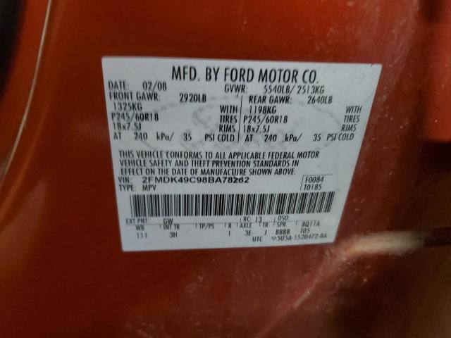 Photo 13 VIN: 2FMDK49C98BA78282 - FORD EDGE LIMIT 