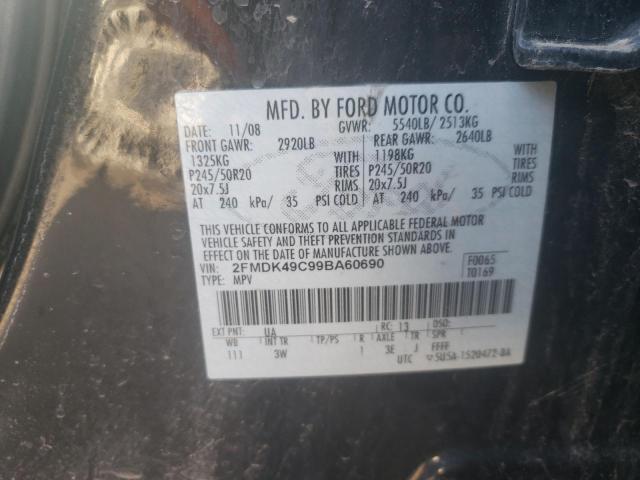 Photo 12 VIN: 2FMDK49C99BA60690 - FORD EDGE 