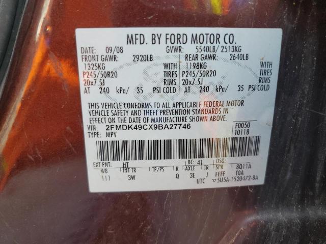 Photo 11 VIN: 2FMDK49CX9BA27746 - FORD EDGE LIMIT 