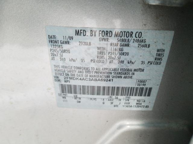 Photo 9 VIN: 2FMDK4AC3ABA69241 - FORD EDGE SPORT 