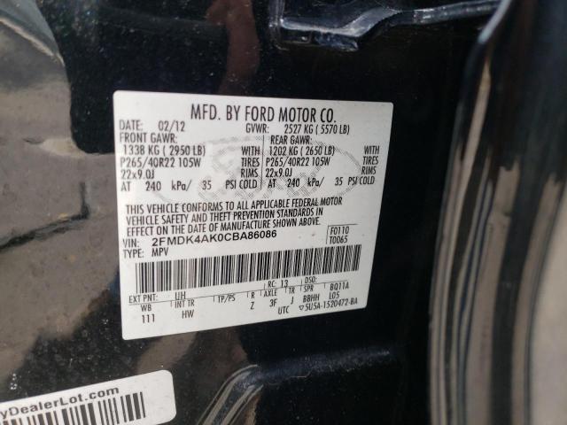 Photo 13 VIN: 2FMDK4AK0CBA86086 - FORD EDGE SPORT 