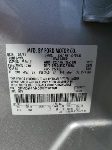 Photo 12 VIN: 2FMDK4AK0DBC20368 - FORD EDGE 