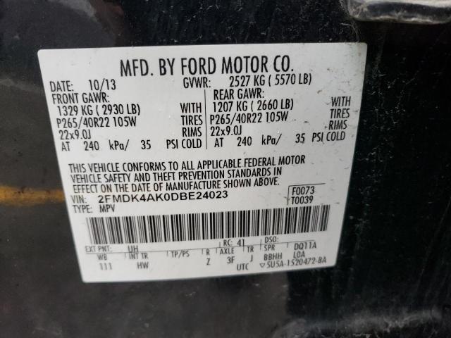 Photo 11 VIN: 2FMDK4AK0DBE24023 - FORD EDGE 