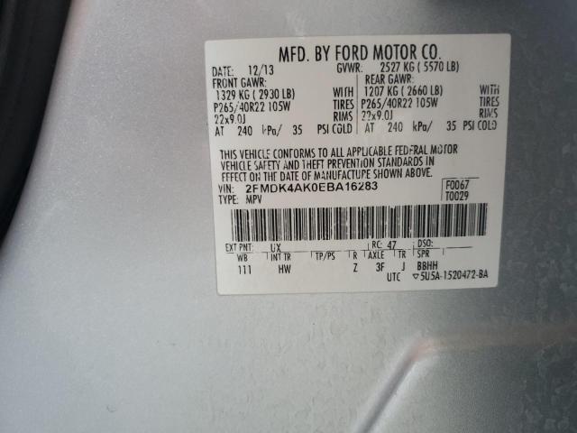 Photo 11 VIN: 2FMDK4AK0EBA16283 - FORD EDGE SPORT 