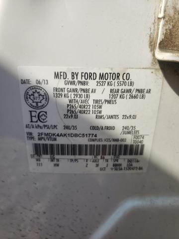 Photo 12 VIN: 2FMDK4AK1DBC51774 - FORD EDGE SPORT 