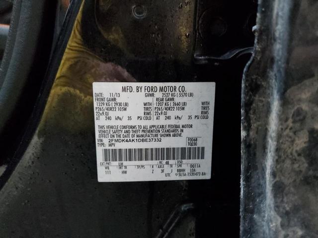 Photo 12 VIN: 2FMDK4AK1DBE37332 - FORD EDGE SPORT 