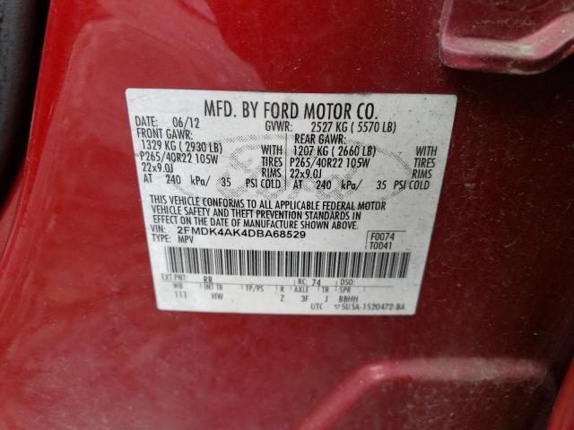 Photo 12 VIN: 2FMDK4AK4DBA68529 - FORD EDGE SPORT 