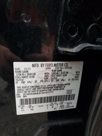 Photo 12 VIN: 2FMDK4AK5CBA51771 - FORD EDGE SPORT 