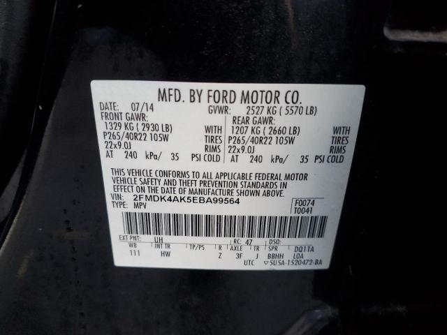 Photo 11 VIN: 2FMDK4AK5EBA99564 - FORD EDGE 