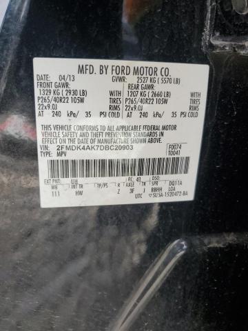 Photo 12 VIN: 2FMDK4AK7DBC20903 - FORD EDGE 