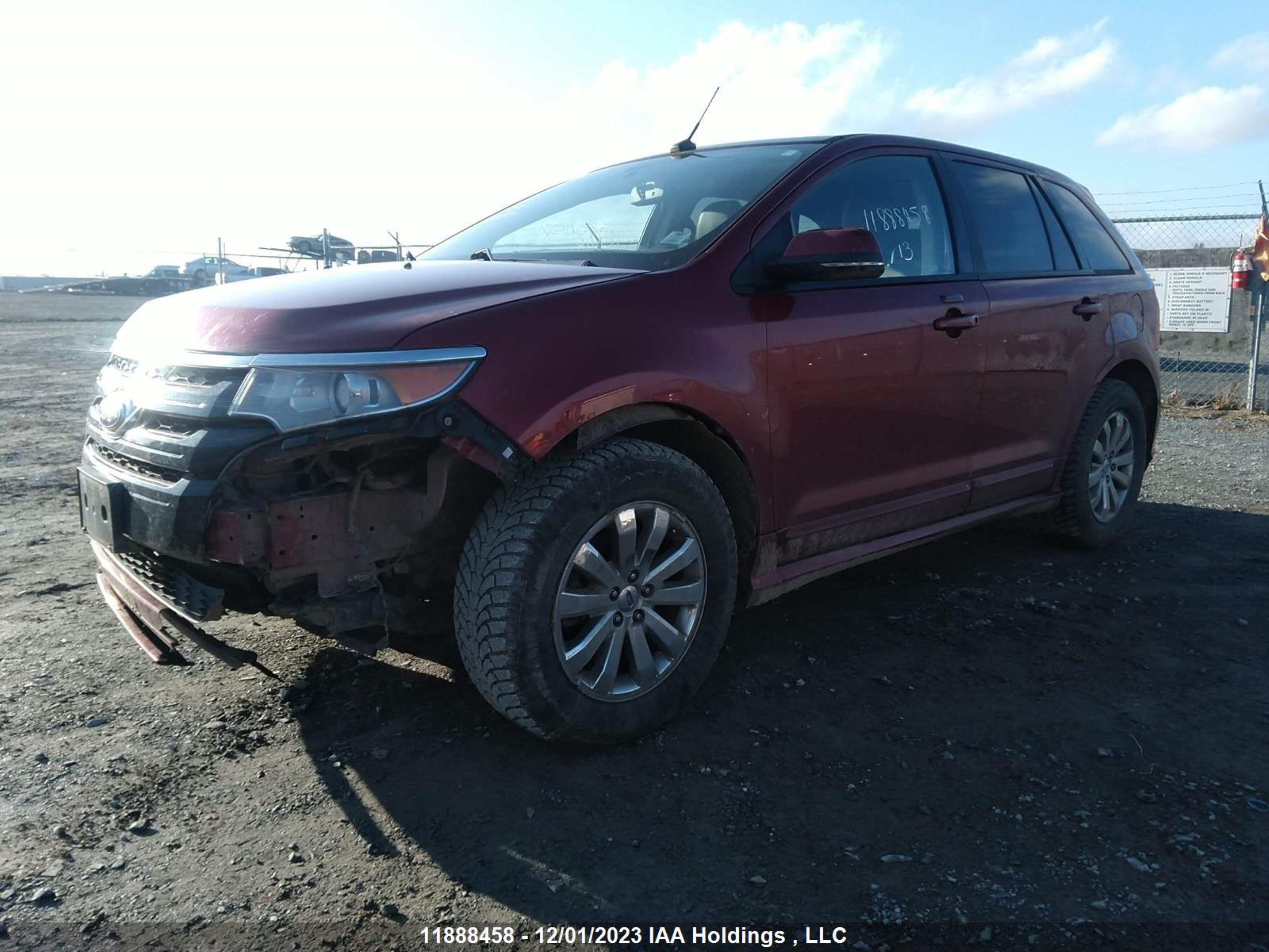 Photo 1 VIN: 2FMDK4AK8DBC35507 - FORD EDGE 