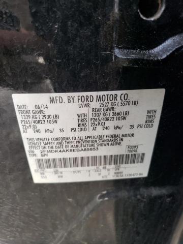 Photo 12 VIN: 2FMDK4AK8EBA85853 - FORD EDGE SPORT 