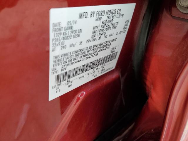 Photo 12 VIN: 2FMDK4AK9EBA77776 - FORD EDGE SPORT 