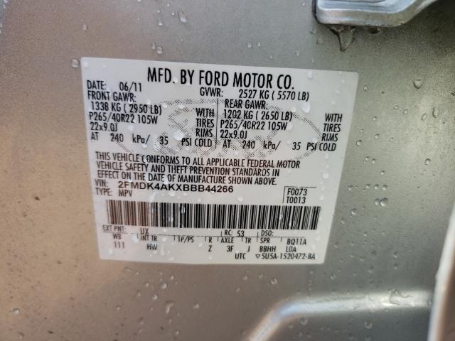 Photo 9 VIN: 2FMDK4AKXBBB44266 - FORD EDGE SPORT 