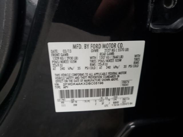 Photo 9 VIN: 2FMDK4AKXDBC05196 - FORD EDGE SPORT 