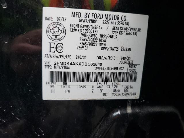 Photo 13 VIN: 2FMDK4AKXDBC62840 - FORD EDGE SPORT 