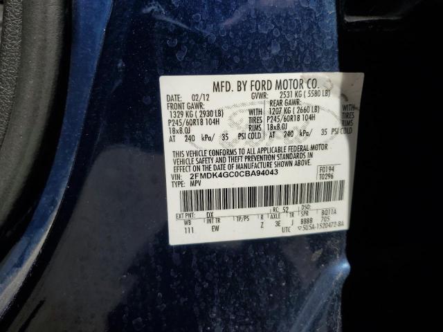 Photo 12 VIN: 2FMDK4GC0CBA94043 - FORD EDGE 