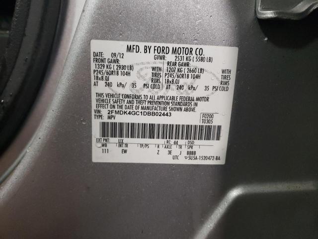 Photo 11 VIN: 2FMDK4GC1DBB02443 - FORD EDGE 