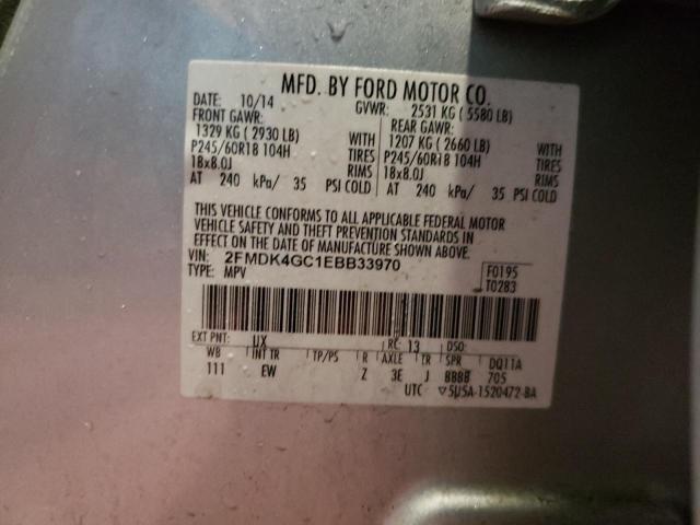 Photo 12 VIN: 2FMDK4GC1EBB33970 - FORD EDGE SE 