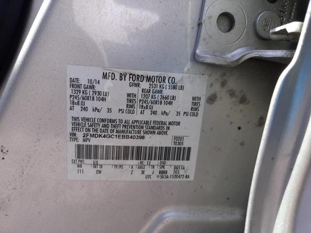 Photo 12 VIN: 2FMDK4GC1EBB40398 - FORD EDGE SE 