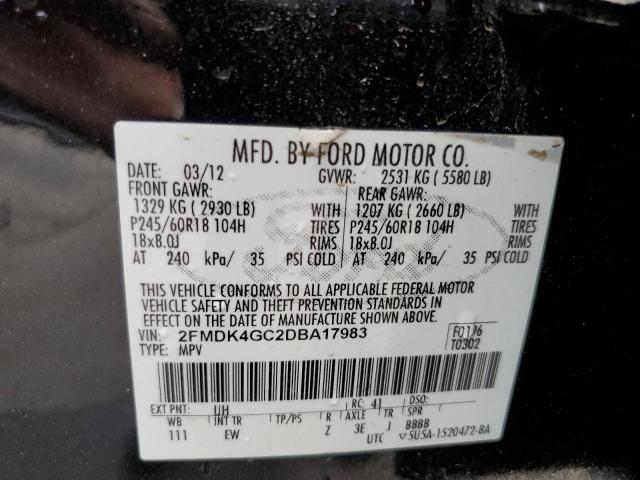 Photo 11 VIN: 2FMDK4GC2DBA17983 - FORD EDGE 