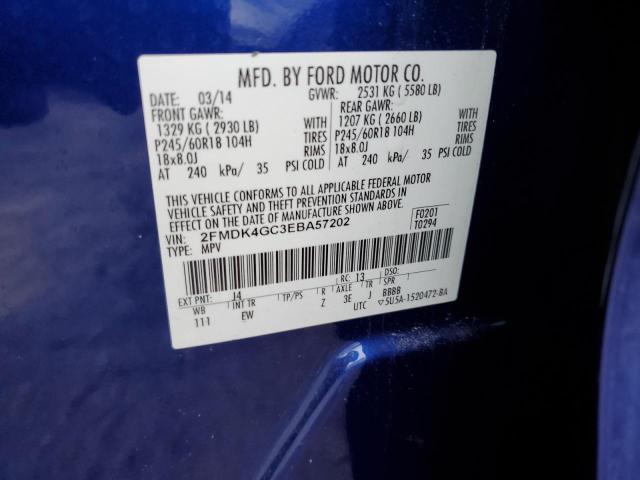 Photo 11 VIN: 2FMDK4GC3EBA57202 - FORD EDGE SE 