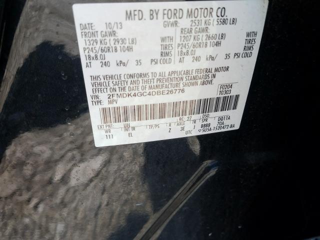 Photo 9 VIN: 2FMDK4GC4DBE26776 - FORD EDGE SE 