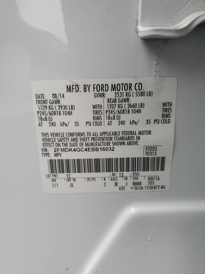 Photo 11 VIN: 2FMDK4GC4EBB16032 - FORD EDGE 