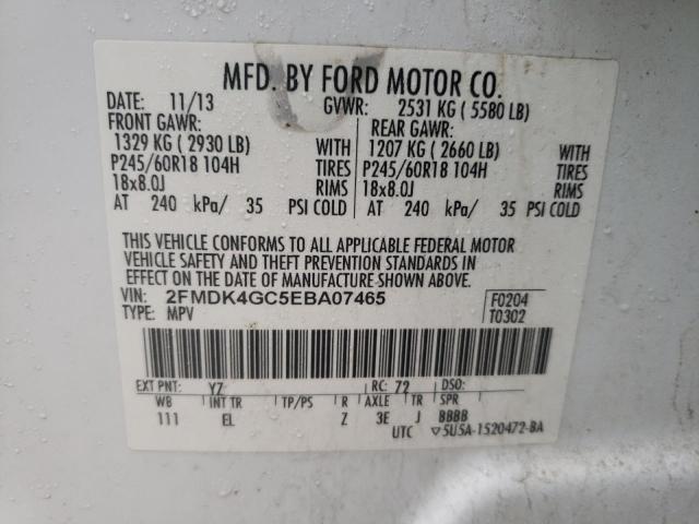 Photo 12 VIN: 2FMDK4GC5EBA07465 - FORD EDGE SE 