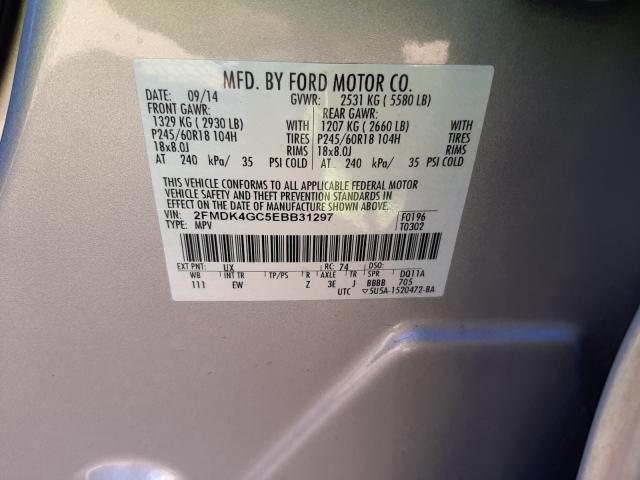 Photo 9 VIN: 2FMDK4GC5EBB31297 - FORD EDGE SE 